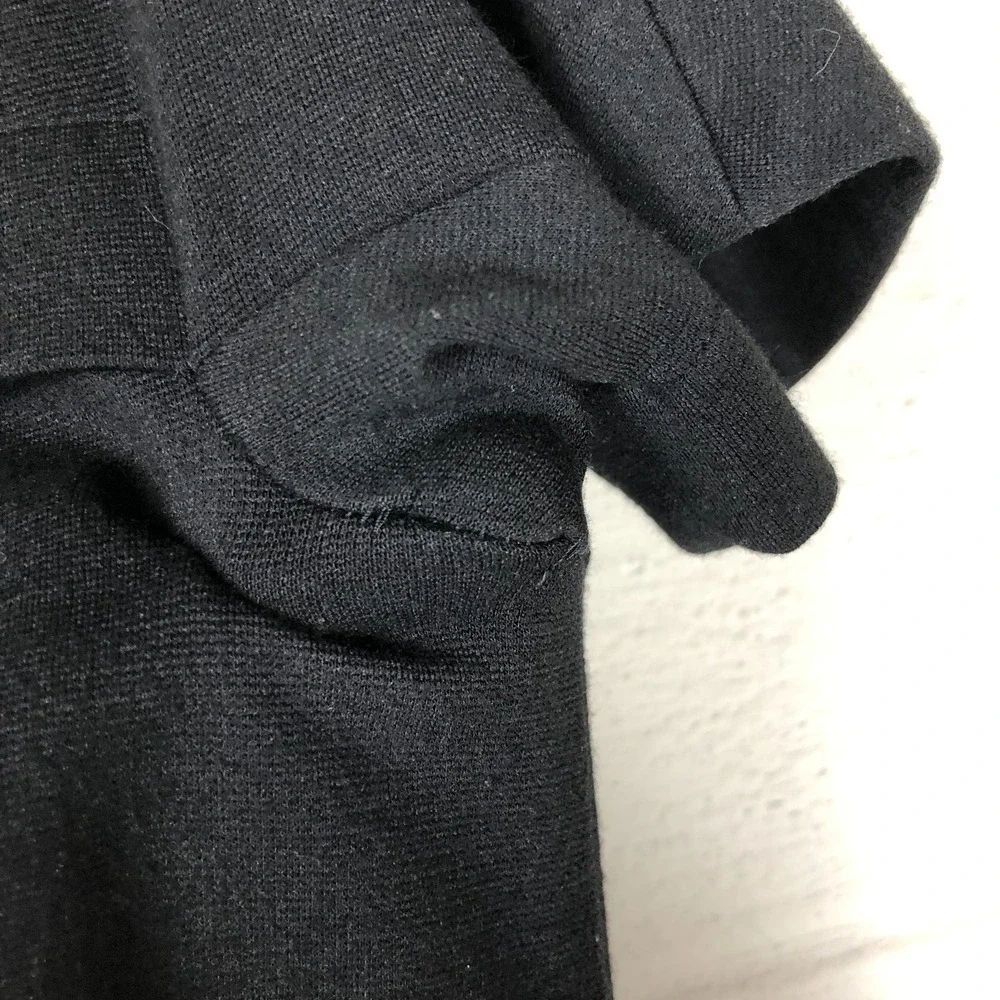 Uniqlo Womens Mini Shirt‎ Dress Pockets Black Size XS Capsule Wardrobe Neutral